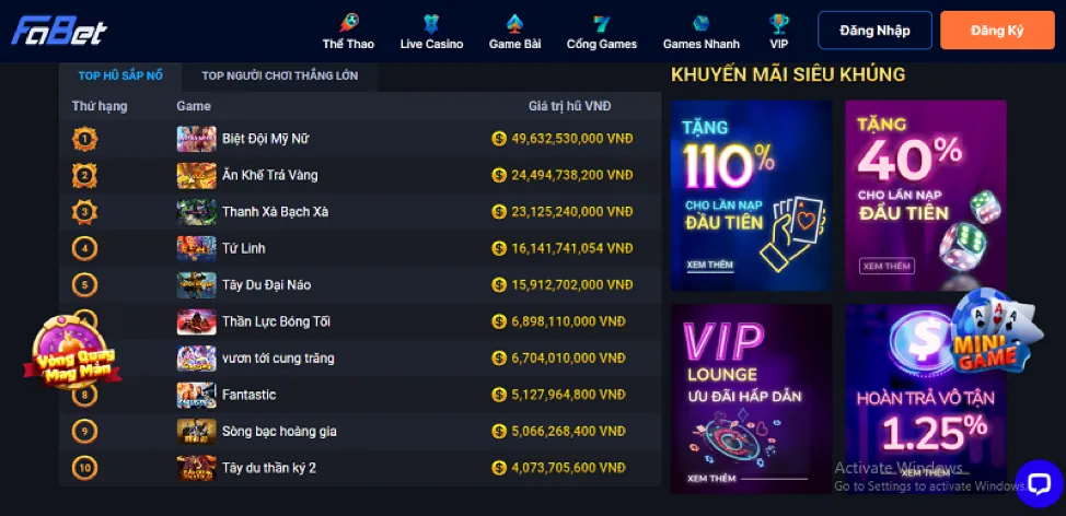 Hình ảnh Live Casino trên vin7777 code